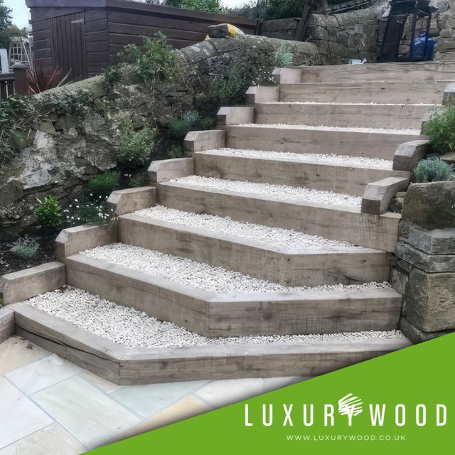 Hardwood stairs